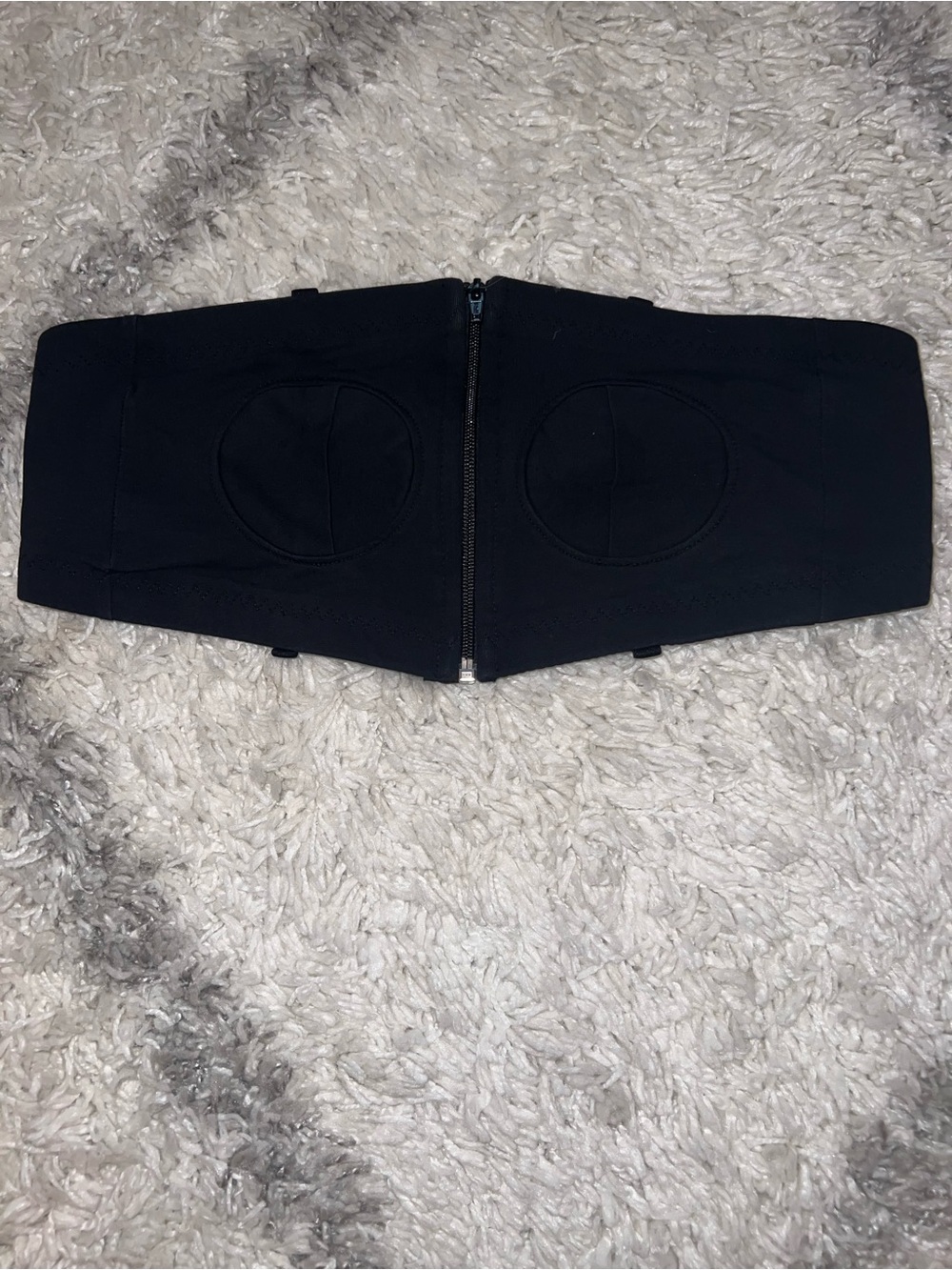 Black Strapless pumping bra from Simple Wishes with Front Zip